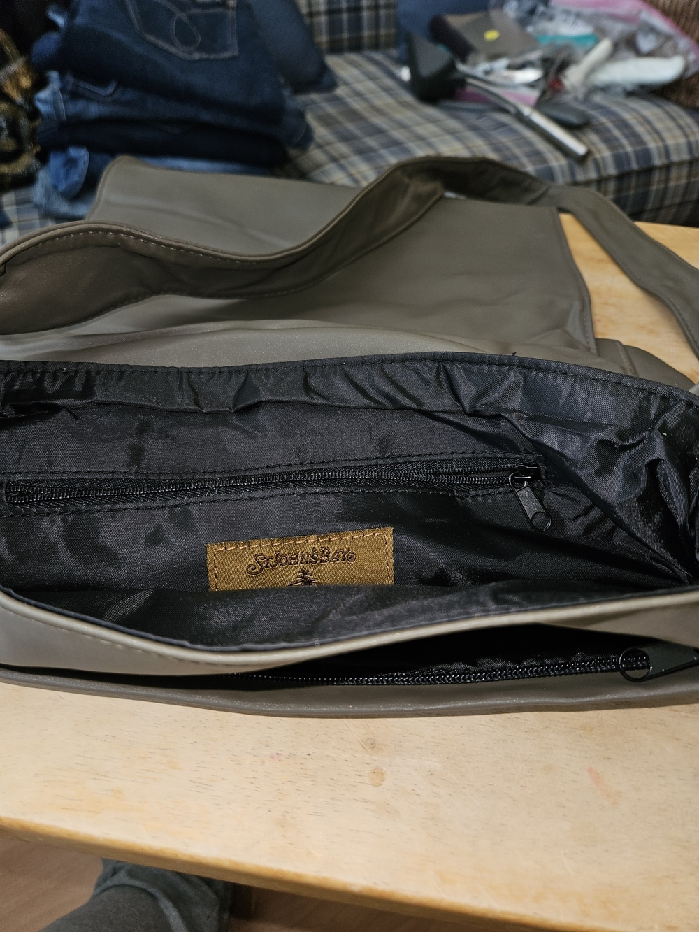 St. Johns Bay Sage Green Shoulder Bag